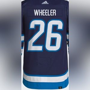 Authentic top of the line Wheeler jersey. NHL. Winnipeg Jets 26